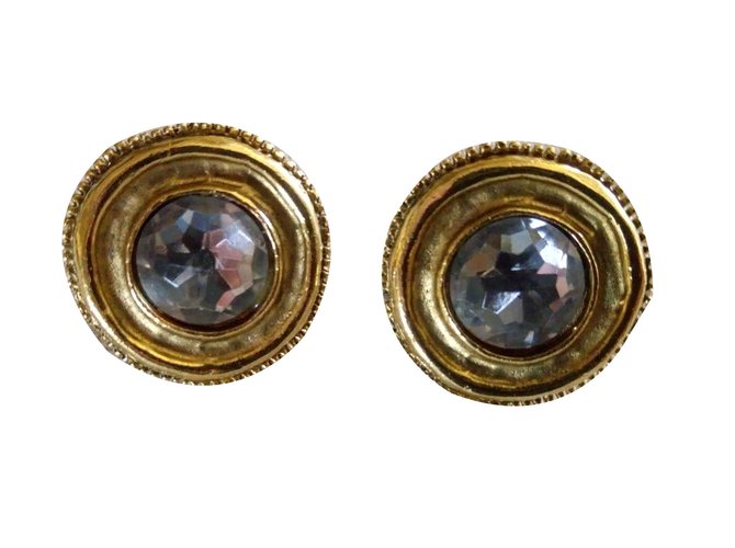 Chanel Earrings Golden Metal  ref.110047