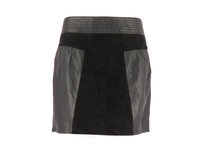 Bel Air Skirt Black Leather  ref.110260
