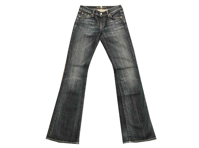 7 For All Mankind Jeans Jeans Cotton Blue Ref Joli Closet