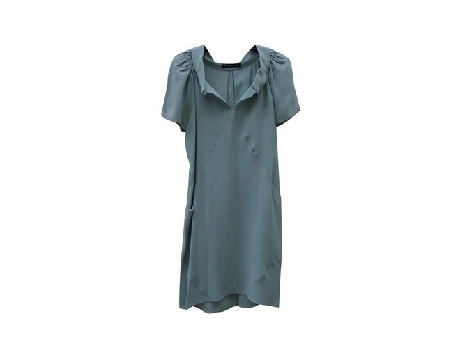 Balenciaga Dresses Light green Silk  ref.110414