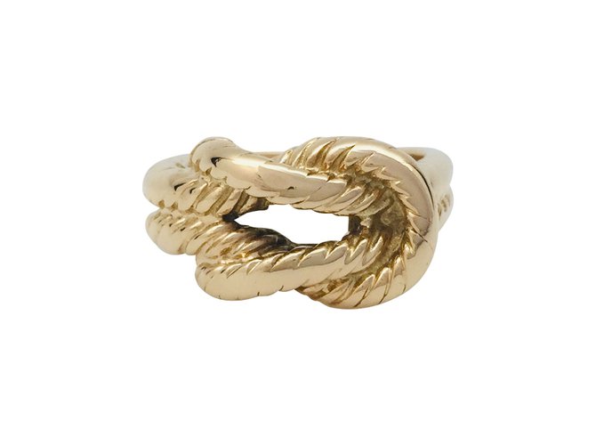 Hermès ring "Audierne" in yellow gold.  ref.110451