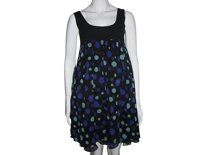 Abito in seta Diane Von Furstenberg Estrella nero multicolore