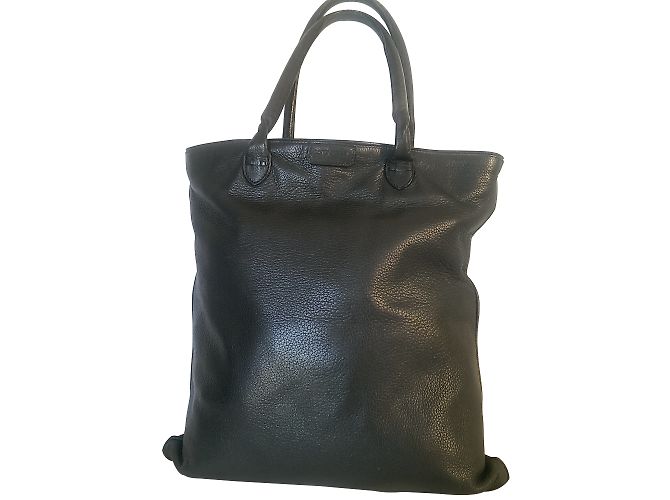 Borsa tote Sergio Rossi in pelle blu navy