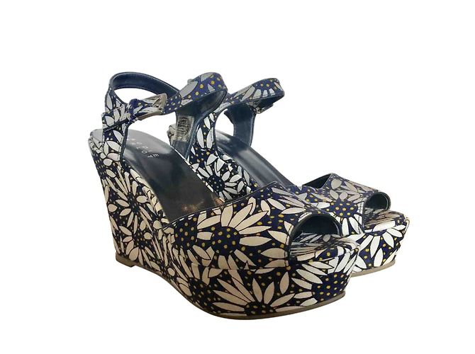 CLAUDIE PIERLOT CANVAS ESPADRILLES Multicolor