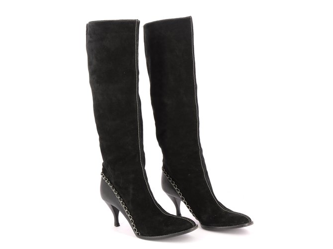 Barbara Bui Stivali Nero Scamosciato ref.110541 - Joli Closet