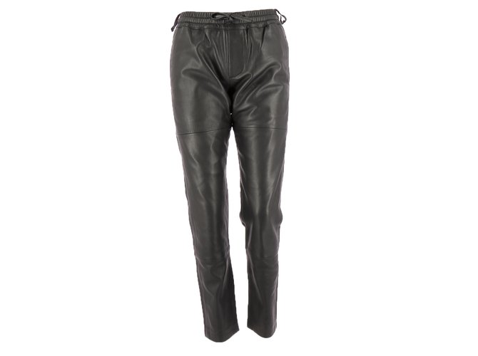 Zadig & Voltaire Trousers Black Leather  ref.110650