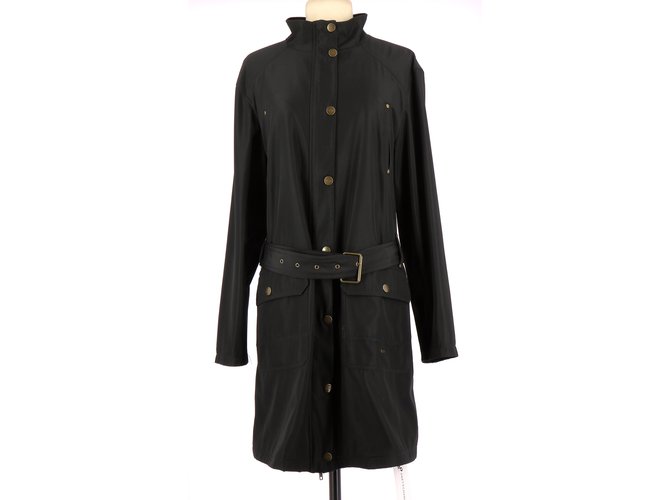 Autre Marque Trench Black Polyester  ref.110686