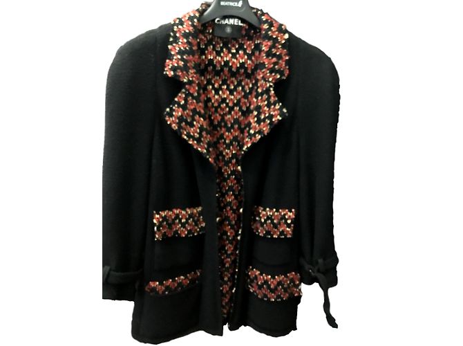 Chanel Jacket without buttons Black