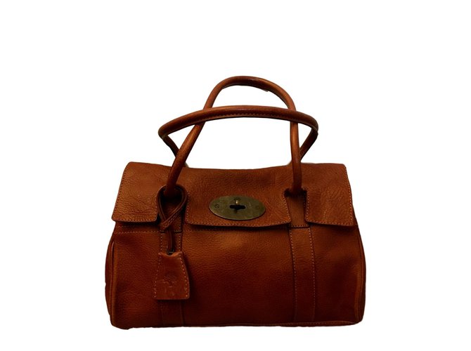Mulberry Handbags Cognac Leather  ref.110747