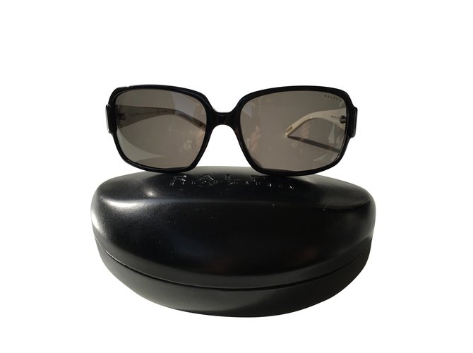 Ralph Lauren Gafas de sol Negro Blanco Plástico  ref.110797