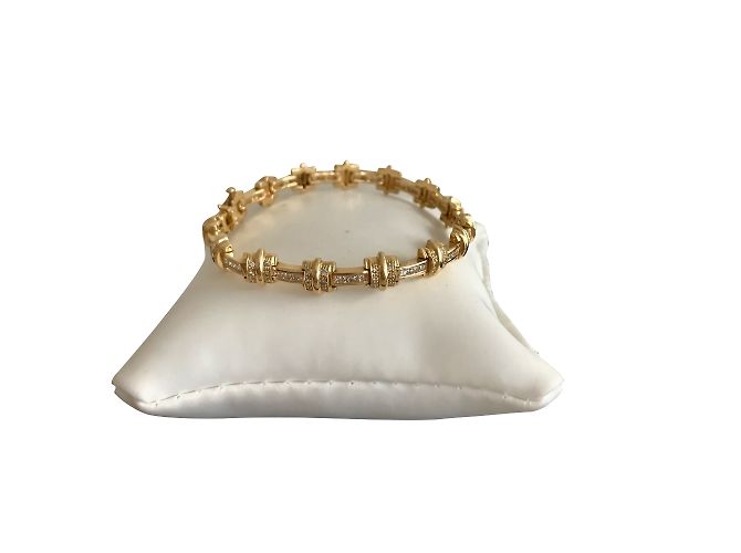 No Brand Bracciale in oro giallo e diamanti
