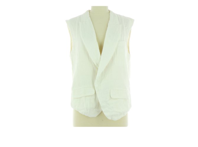 Bel Air Vest / Blazer White Cotton  ref.110918