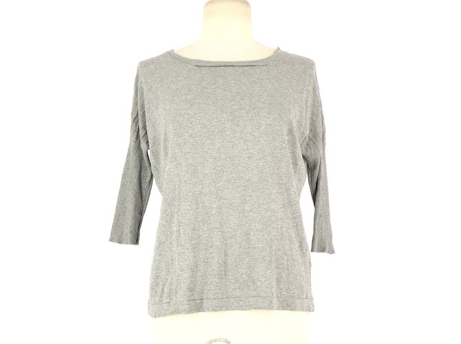 Bel Air Sweater Grey Silk  ref.110936