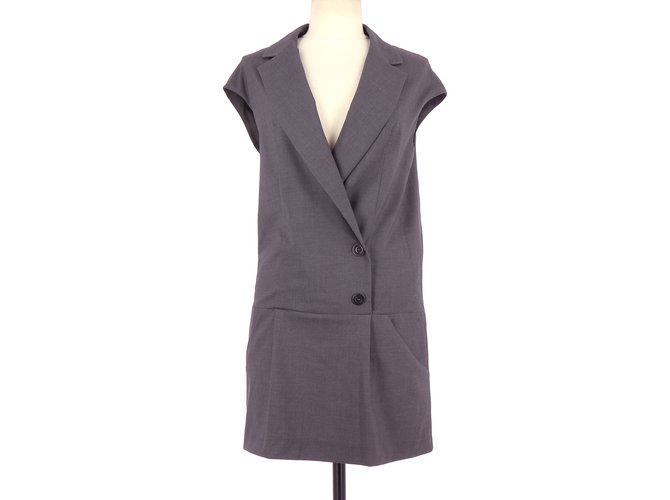 Bel Air Dress Grey Polyester  ref.111019