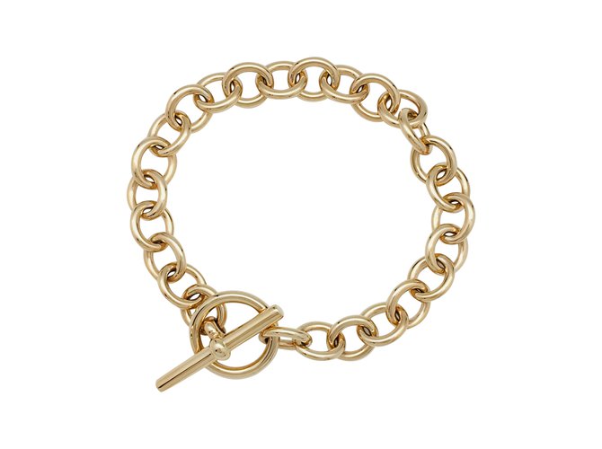 Hermès bracelet round links yellow gold. White gold  ref.111178