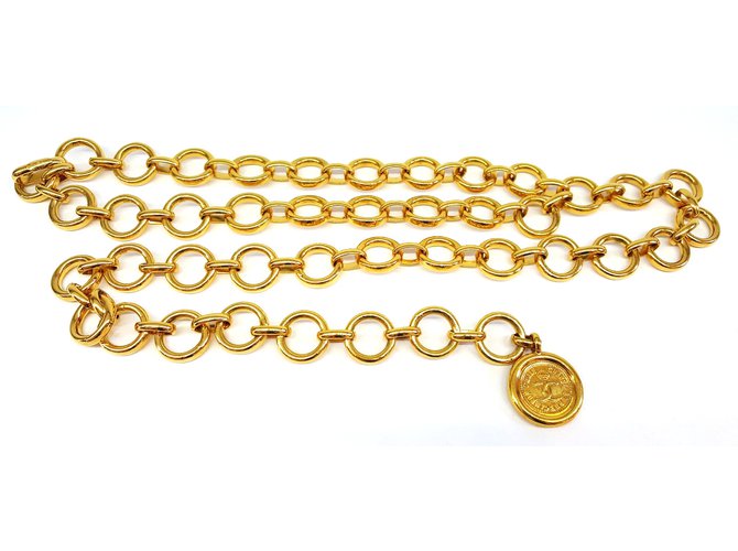 Chanel Gürtel Golden Metall  ref.82162