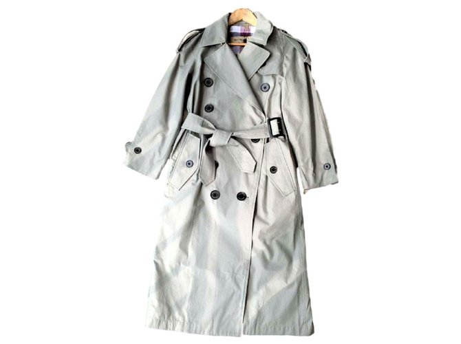 Burberry Classic trench-coat long UK4 Coton Beige  ref.110842