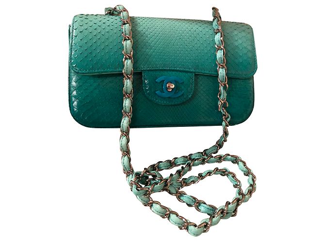 Chanel Bolsas Turquesa