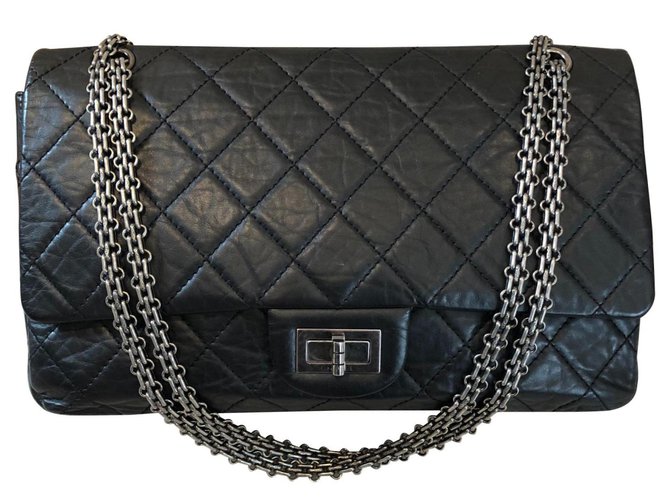 Chanel Reissue 2.55 Black Patent leather  ref.111158