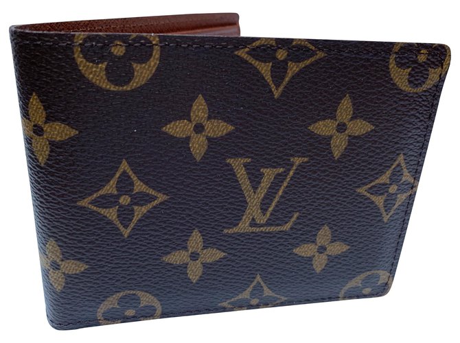 Louis Vuitton Carteira monograma clássico. Presente chique e útil Marrom Couro  ref.111204