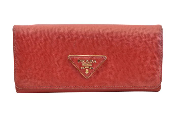 Prada Saffiano Red Leather  ref.111222