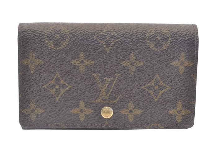 Louis Vuitton Trésor Brown Cloth  ref.111224