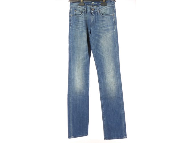 7 For All Mankind Jeans Blue Cotton  ref.111361
