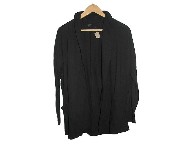 Autre Marque Giacca J Crew nera in misto cotone con collo a scialle Nero