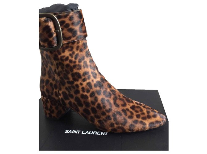 Saint Laurent Joplin 50 Leopard print Fur  ref.111511