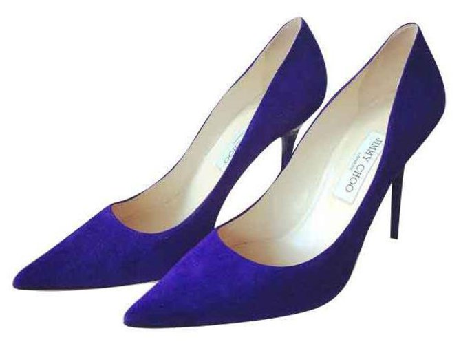 Jimmy Choo Abel Suede Courts Roxo Suécia  ref.111523