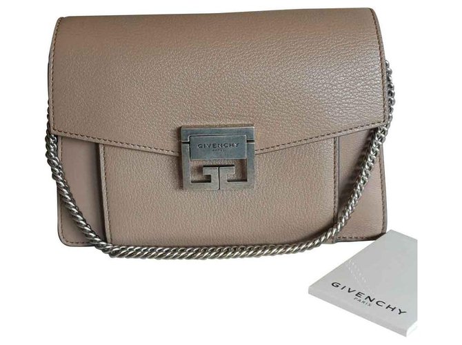 Givenchy GV3 Bege Couro  ref.111750