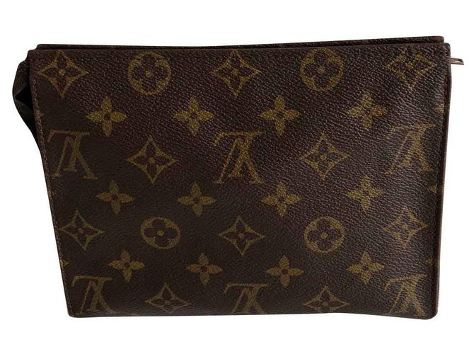 Louis Vuitton Pochette 19 Brown Leather  ref.111803