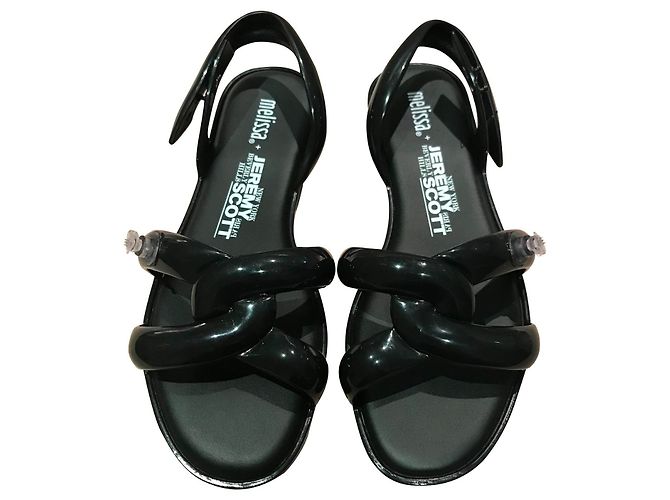 Sandali con fiocco Melissa x Jeremy Scott Nero