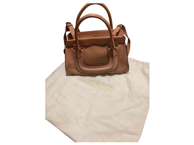 Bolsa Chloé de couro bege