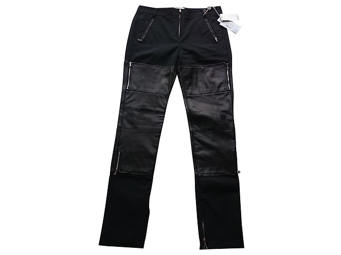 3.1 Phillip Lim Lederhose, Größe US 2 (XS) Schwarz