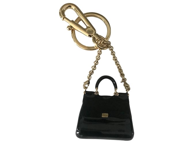 Dolce & Gabbana Purses, wallets, cases Black Golden Metal  ref.111986