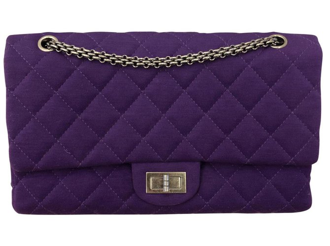Chanel Reissue 2.55 Purple Cloth  ref.111987