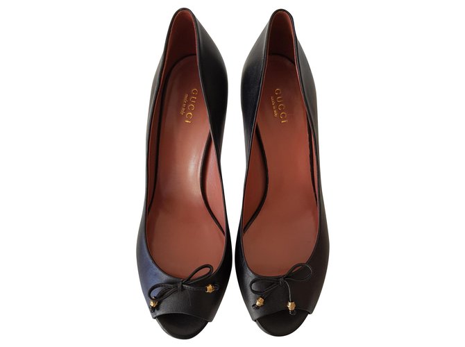 New Gucci Brown Pumps Leather  ref.112040