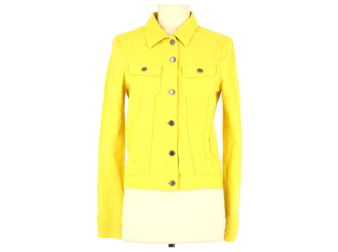 Comptoir Des Cotonniers Vest / Blazer Yellow Cotton  ref.112341