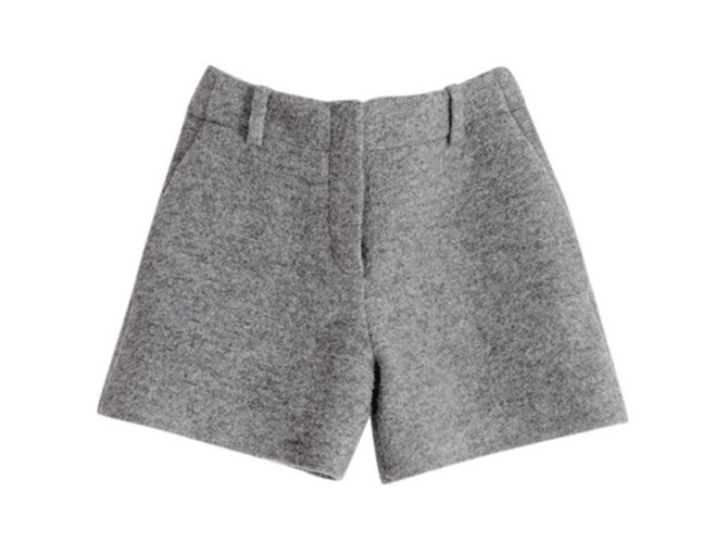Carven Shorts Grey Wool  ref.112480