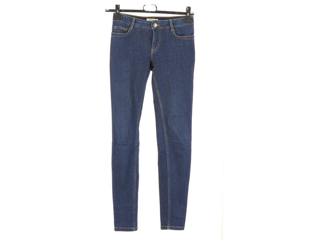 Maje Jeans Navy blue Cotton  ref.112508