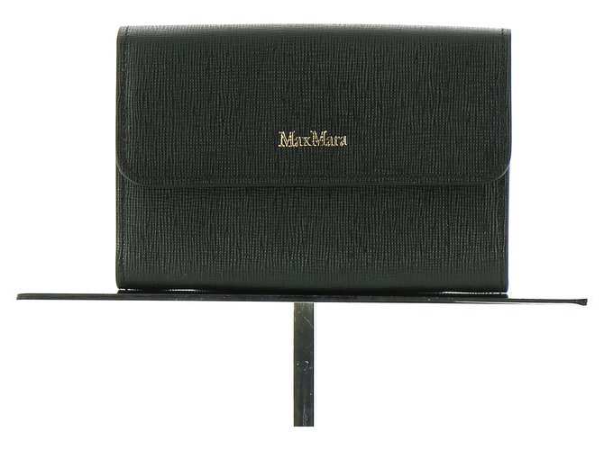 Max Mara Wallet Black Leather  ref.112536