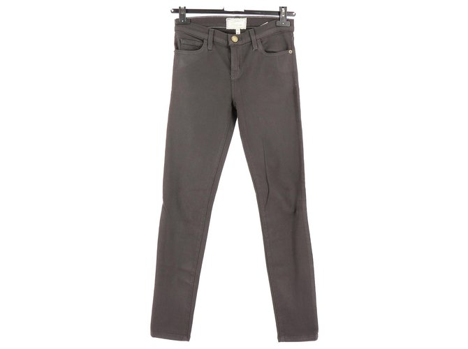Current Elliott Jeans Grey Cotton  ref.112548