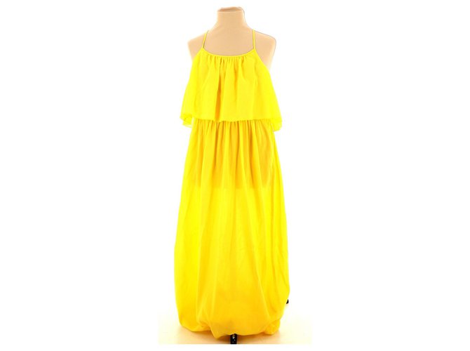 Chloé Vestido Amarillo Algodón  ref.112610