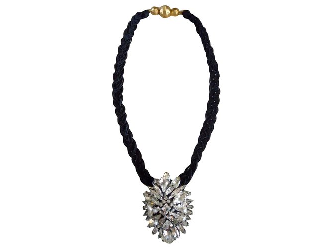 Shourouk Necklaces Black Glass  ref.112640
