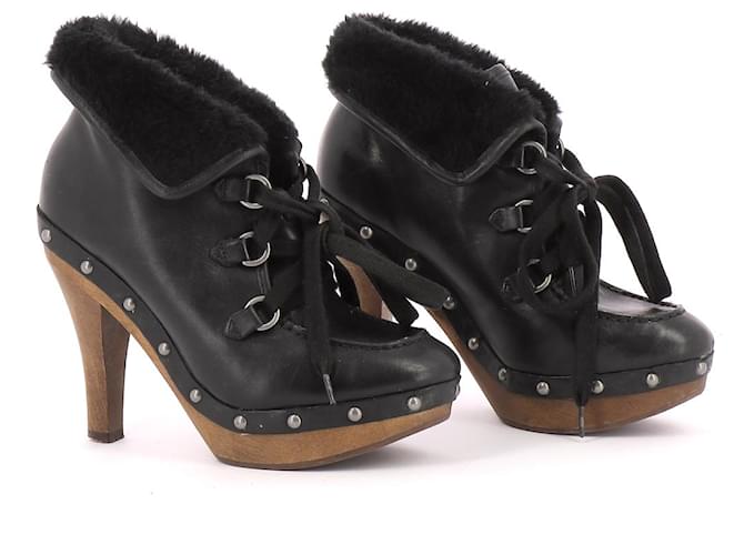 Guess Ankle Boots / Low Boots Black Leather  ref.112664