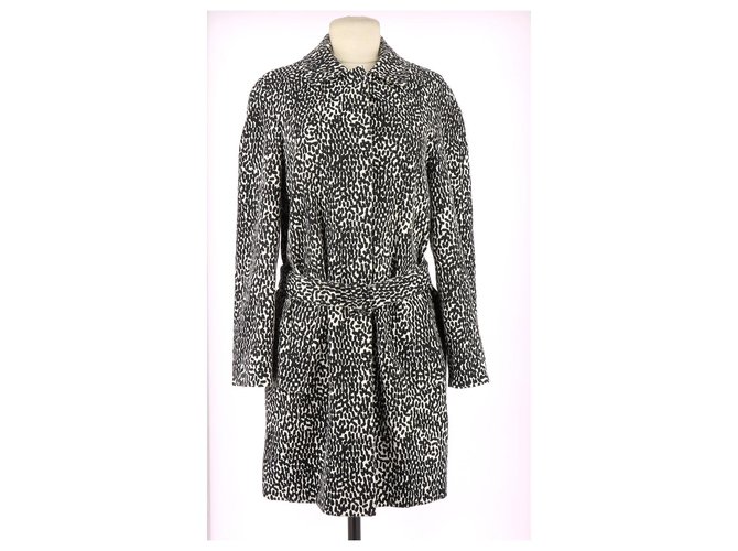Diane Von Furstenberg Coat Black Cotton  ref.112686