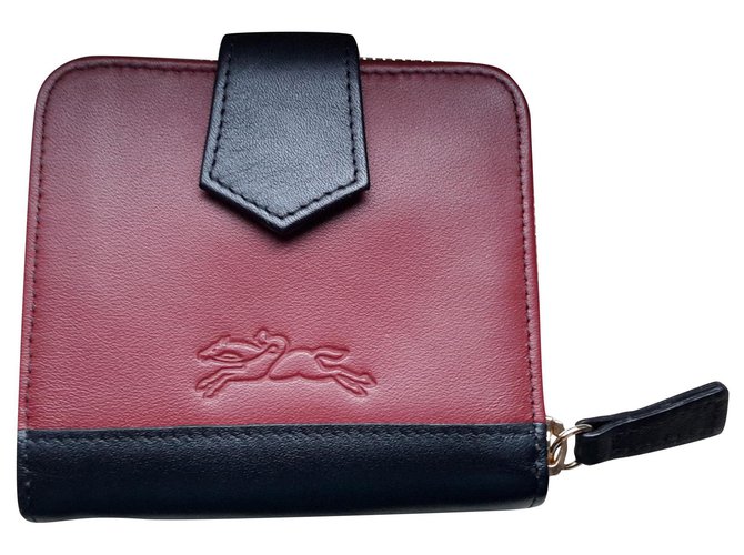 Longchamp Smooth leather wallet Dark red  ref.112766