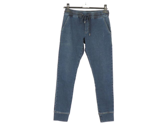 The Kooples Jeans Blu navy Cotone  ref.112995
