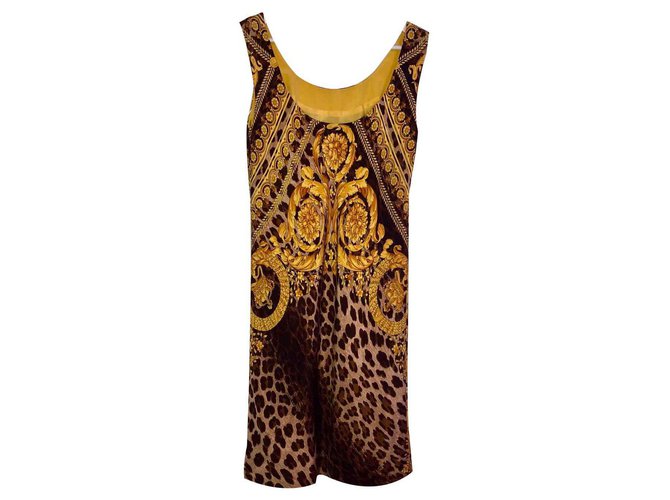 Gianni Versace Jackets Leopard print Silk  ref.113089